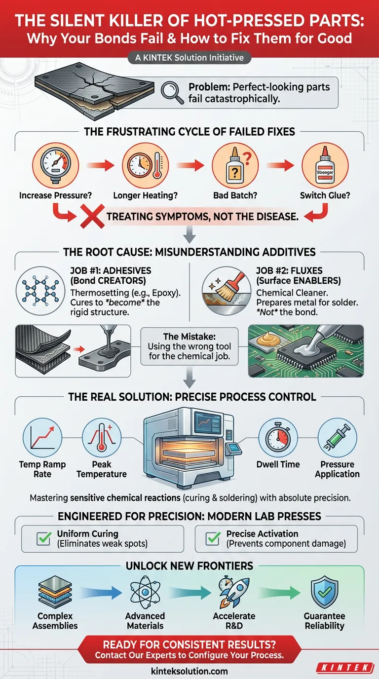 Il Killer Silenzioso dei Pezzi Stampati a Caldo: Perché i Tuoi Incollaggi Falliscono e Come Risolverli Definitivamente Guida Visiva