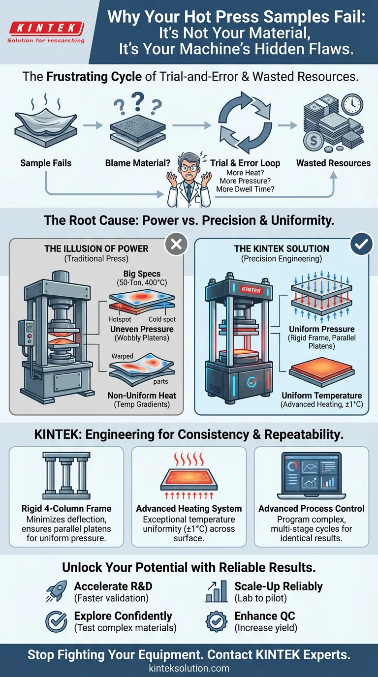 Why Your Hot Press Samples Fail: It’s Not Your Material, It’s Your Machine’s Hidden Flaws Visual Guide