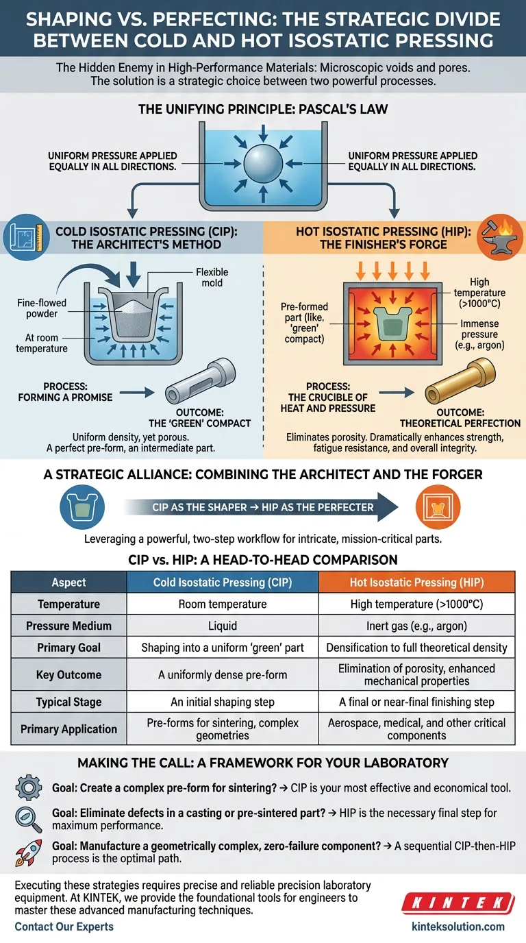 塑形 vs. 完美：冷等静压与热等静压的战略分歧 图解指南