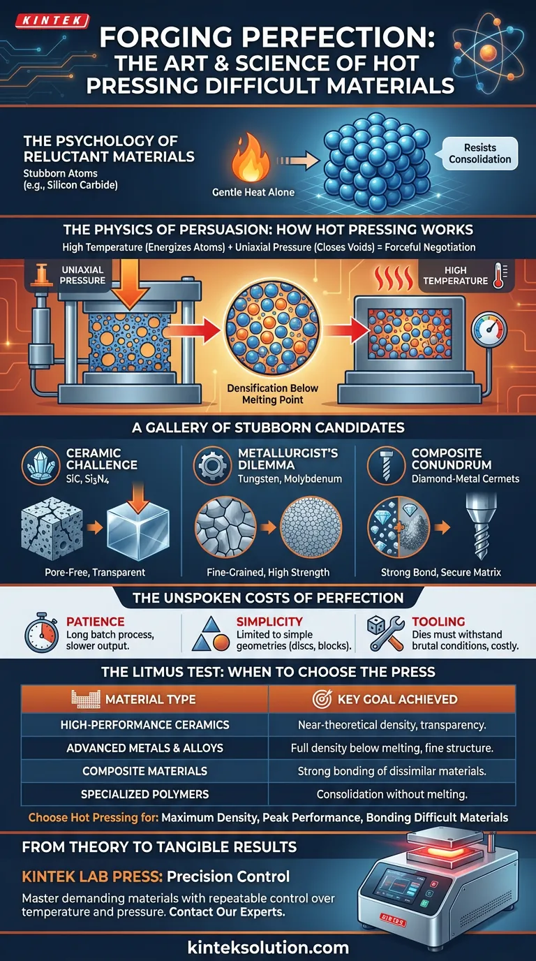 Forgiare la perfezione: l'arte e la scienza della pressatura a caldo di materiali difficili Guida Visiva