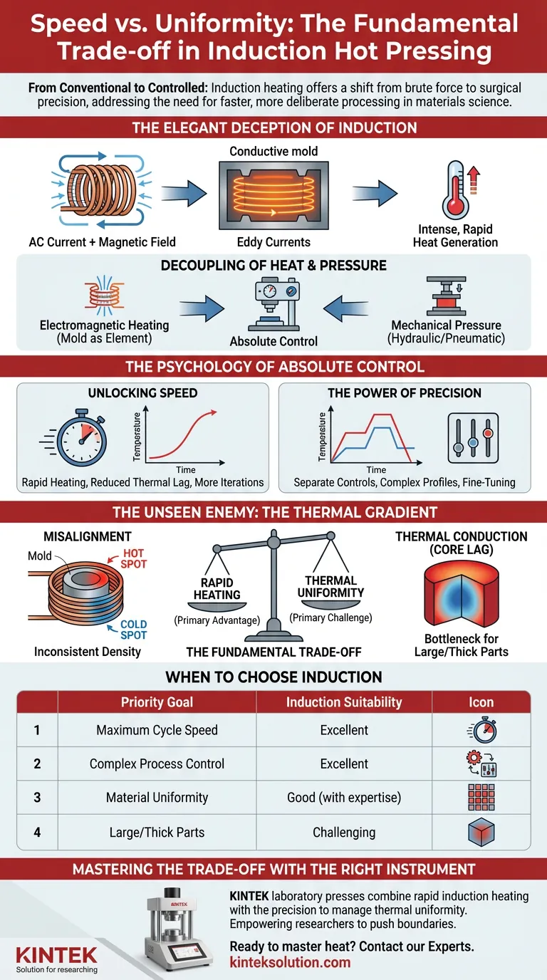Geschwindigkeit vs. Gleichmäßigkeit: Der grundlegende Kompromiss beim induktiven Heißpressen Visuelle Anleitung