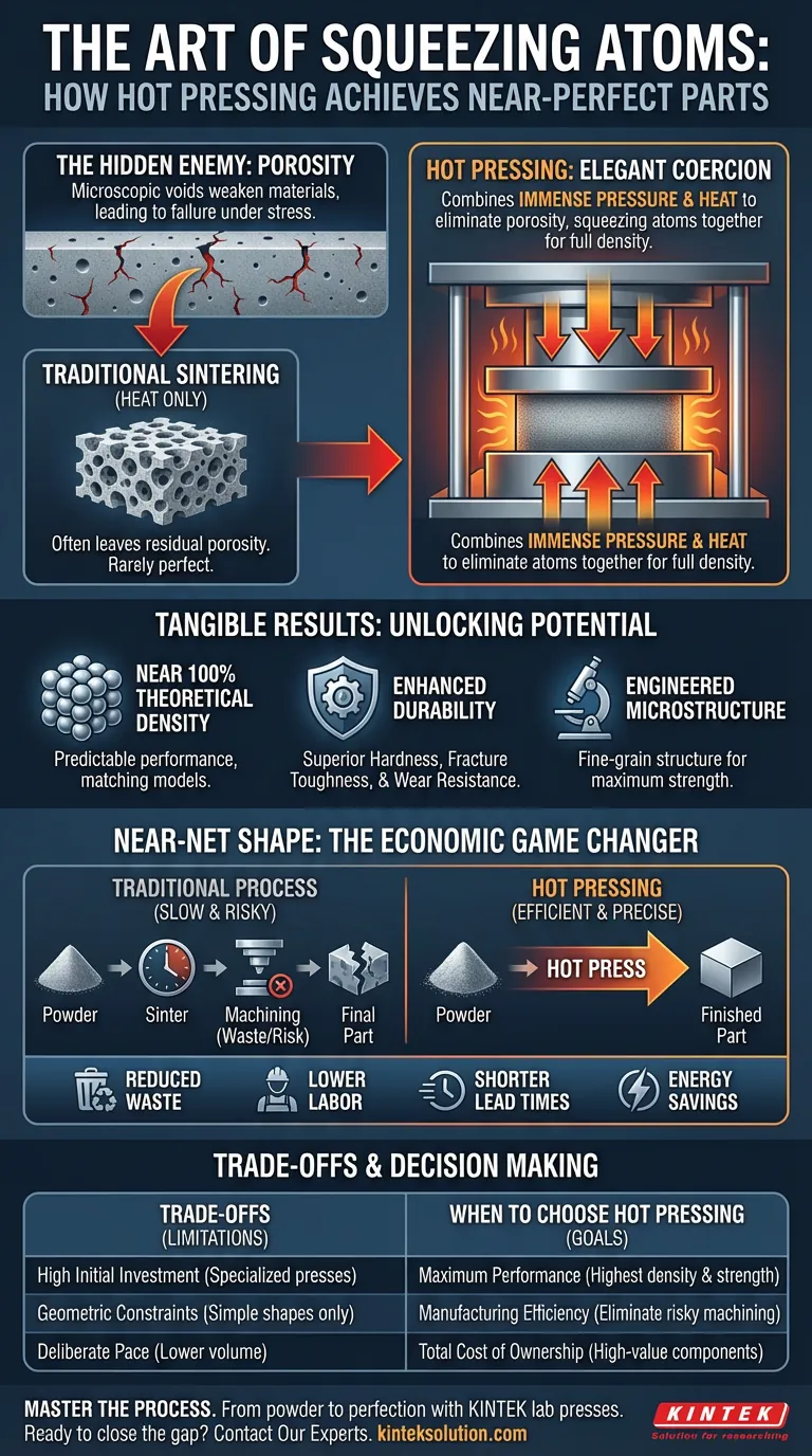 Die Kunst des Atomquetschens: Wie Heißpressen nahezu perfekte Teile erzielt Visuelle Anleitung