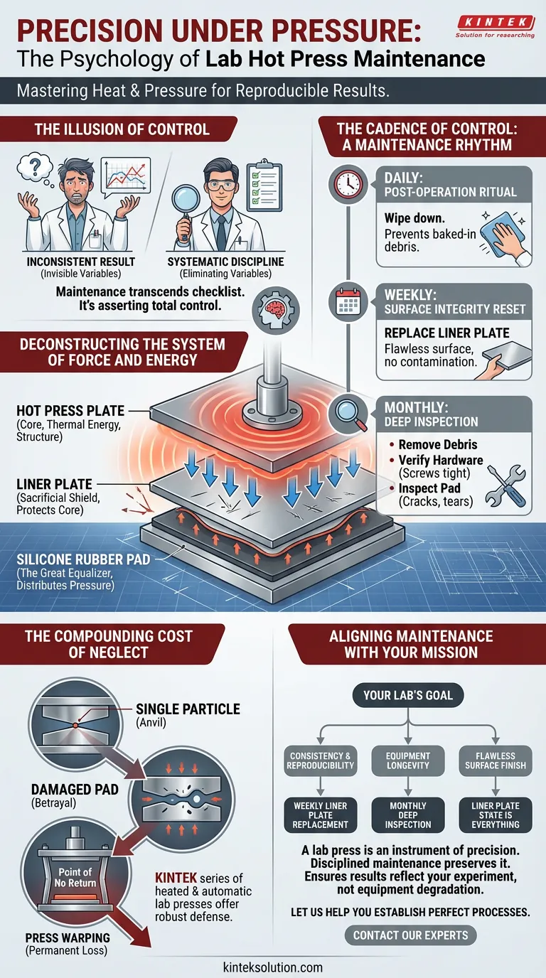 Precisión Bajo Presión: La Psicología del Mantenimiento de las Prensas de Laboratorio Calefactadas Guía Visual