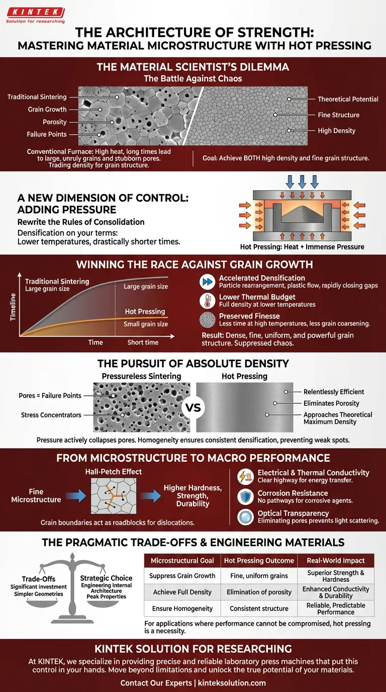 Архитектура прочности: освоение микроструктуры материалов горячим прессованием Визуальное руководство