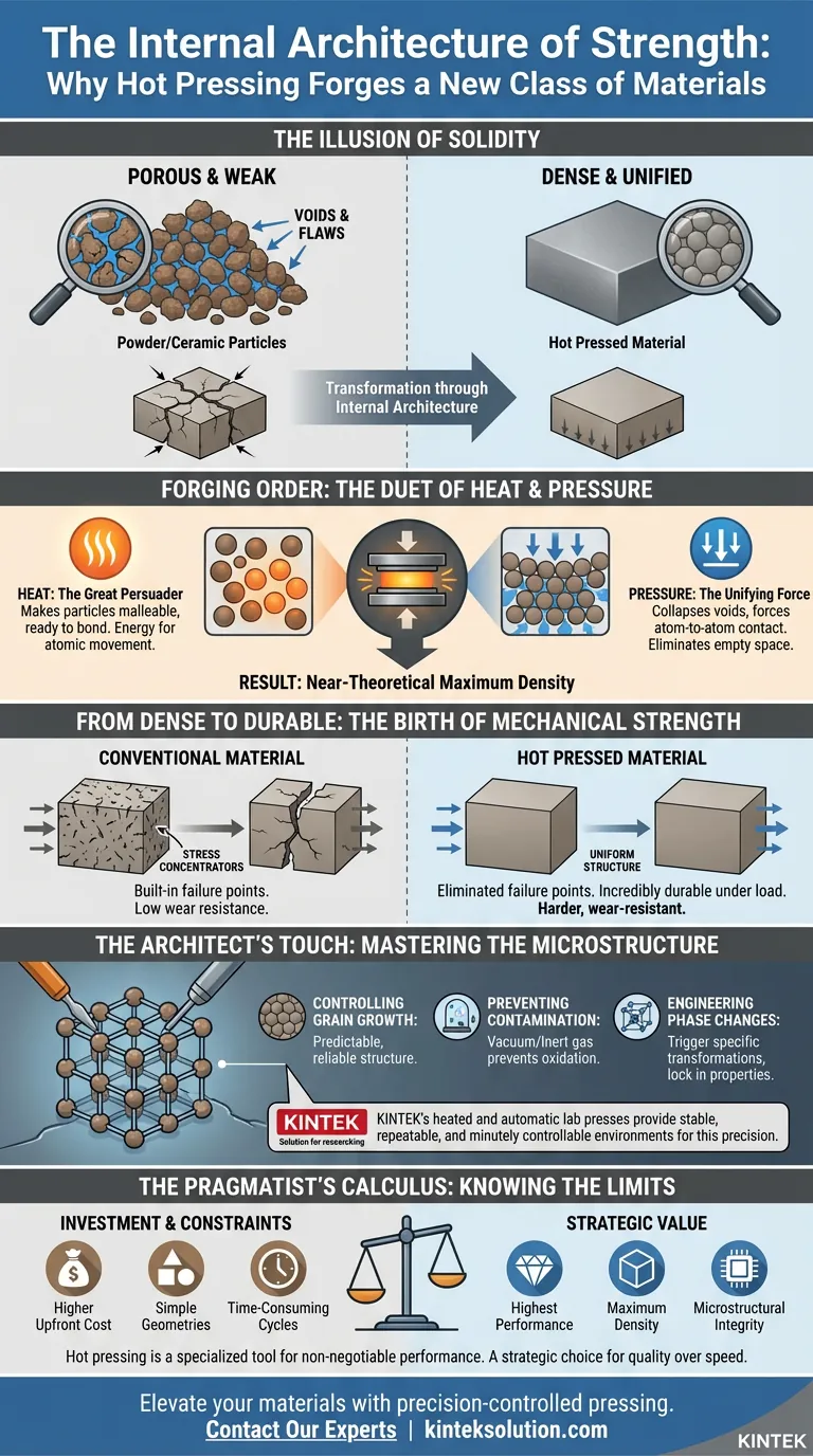 L'Architettura Interna della Resistenza: Perché la Pressatura a Caldo Forgia una Nuova Classe di Materiali Guida Visiva