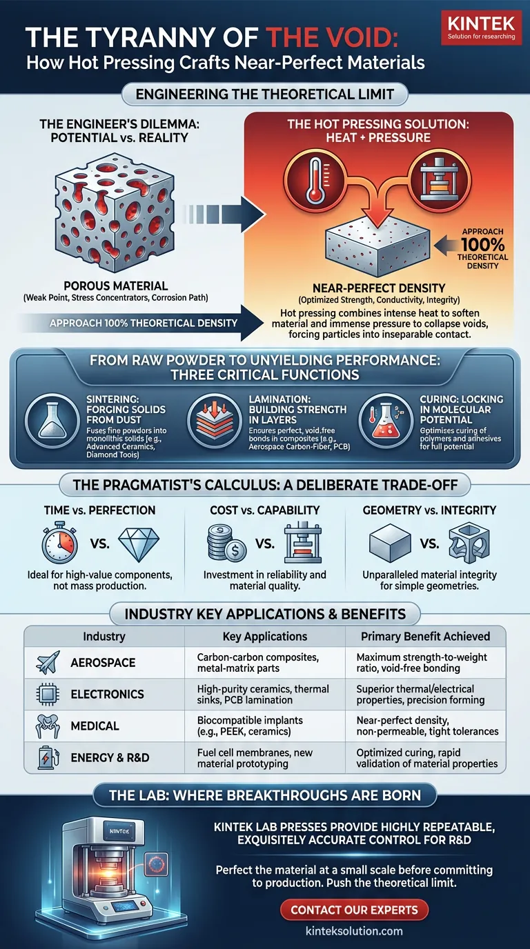 Die Tyrannei der Leere: Wie Heißpressen nahezu perfekte Materialien herstellt Visuelle Anleitung