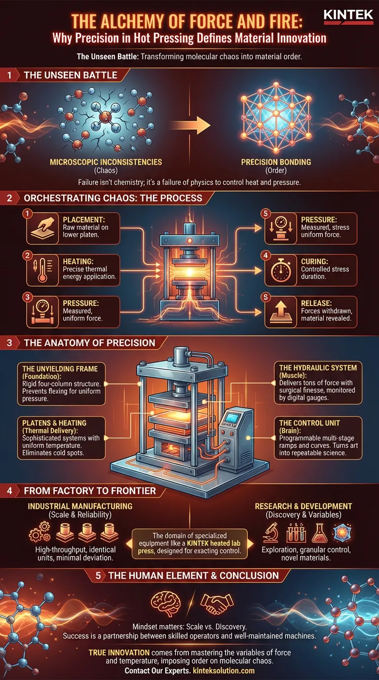L'alchimie de la force et du feu : pourquoi la précision dans le pressage à chaud définit l'innovation matérielle Guide Visuel