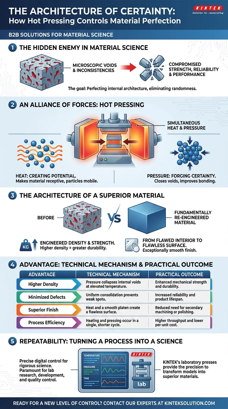 Архитектура определенности: как горячее прессование обеспечивает совершенство материалов Визуальное руководство
