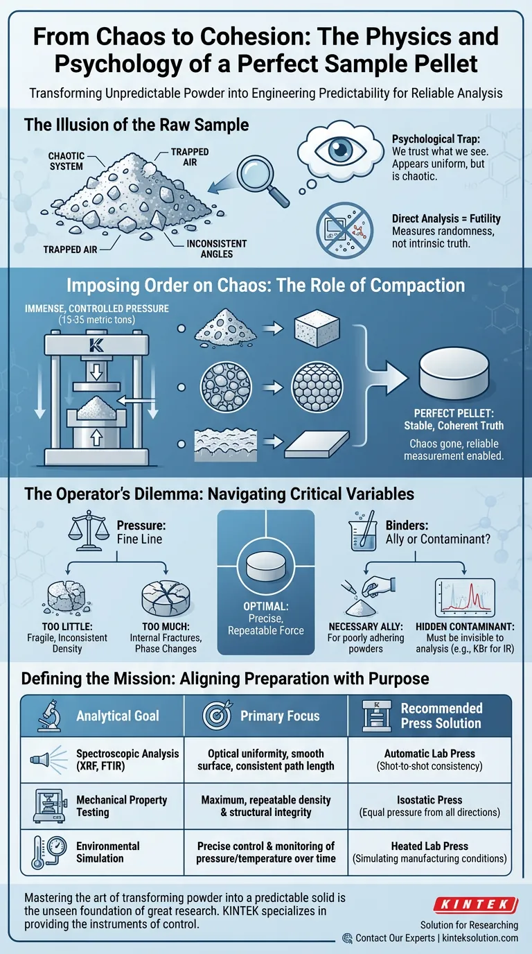 От хаоса к сплоченности: физика и психология идеального таблетированного образца Визуальное руководство