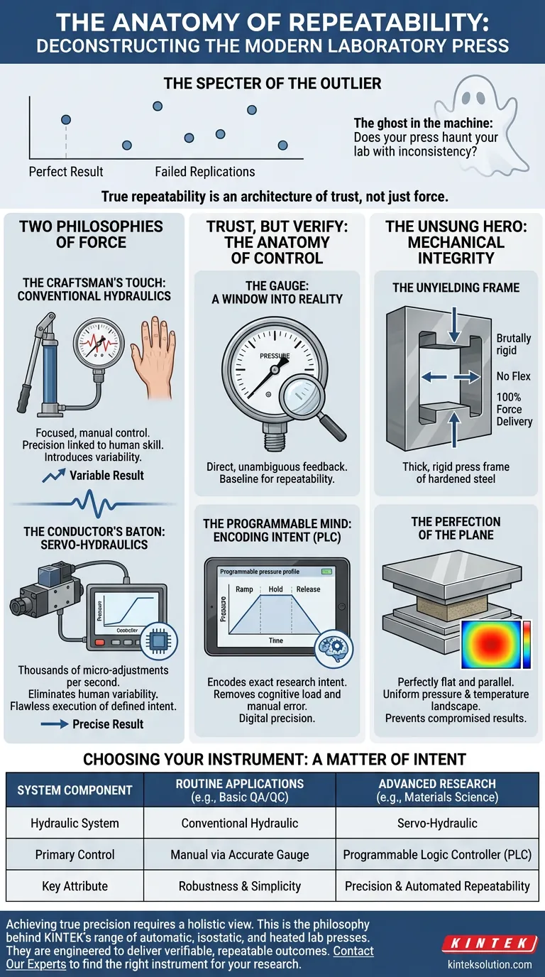 L'anatomie de la répétabilité : déconstruire la presse de laboratoire moderne Guide Visuel
