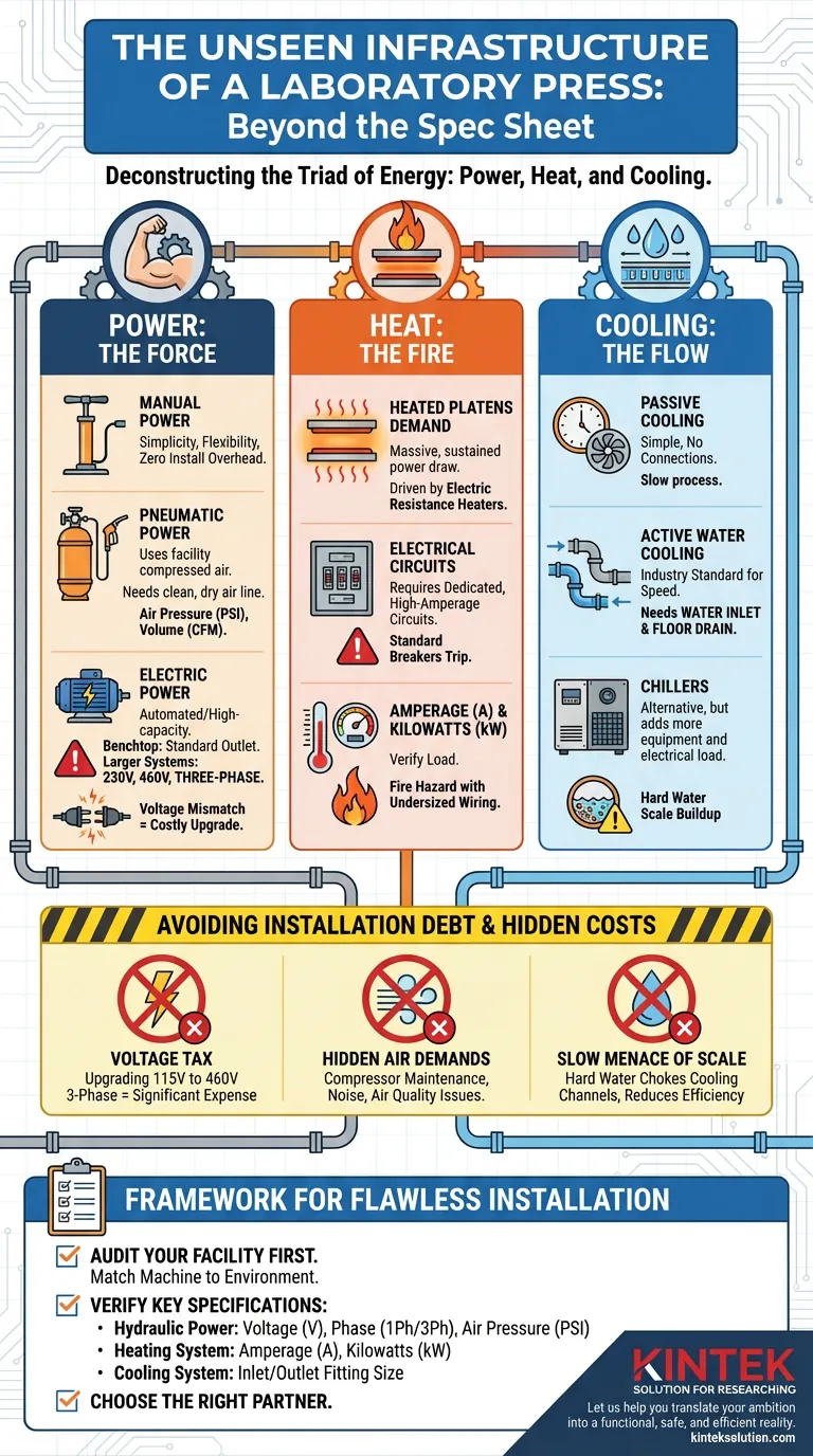 За гранью спецификаций: Невидимая инфраструктура лабораторного пресса Визуальное руководство