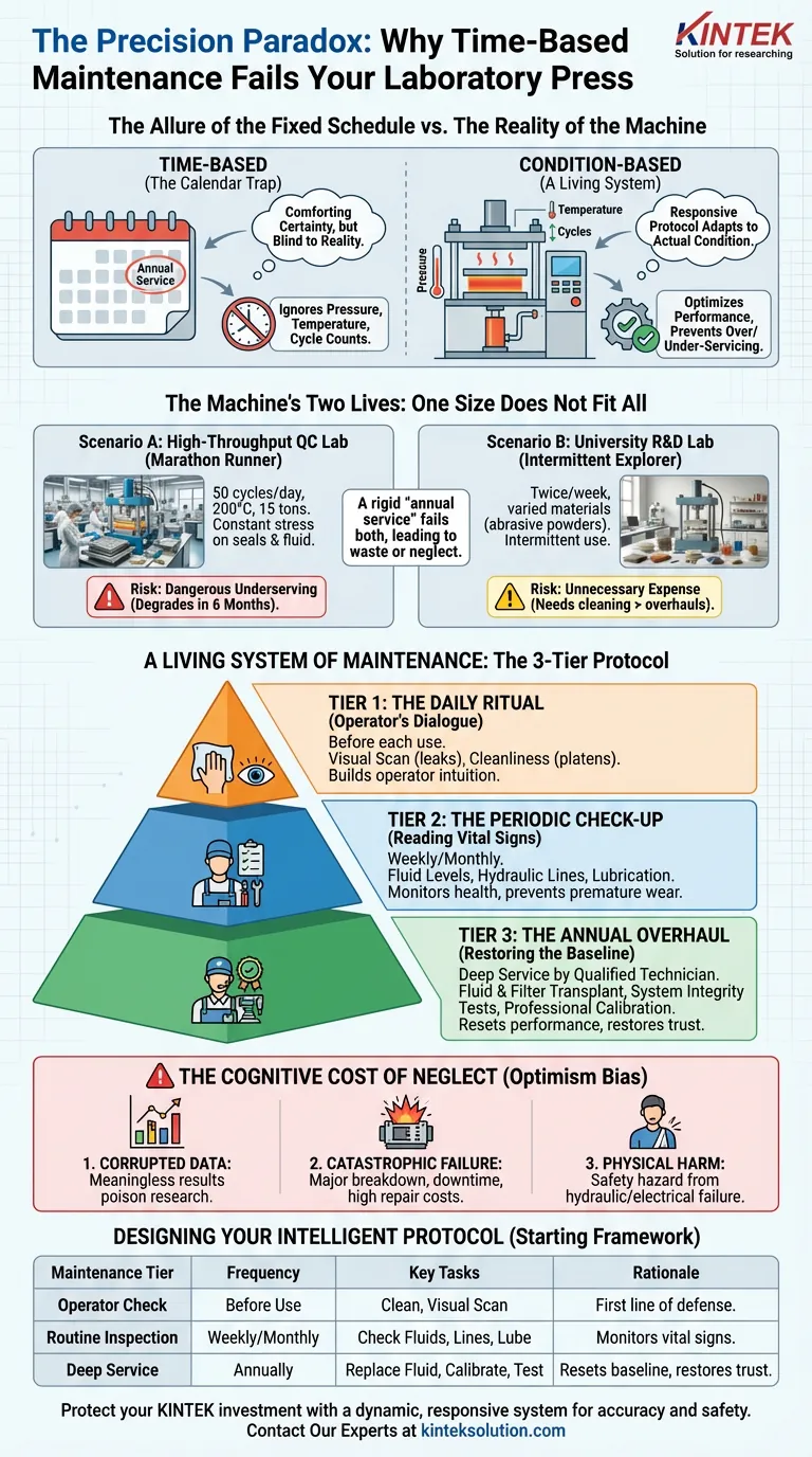 Парадокс точности: почему плановое техническое обслуживание подводит вашу лабораторную пресс-форму Визуальное руководство