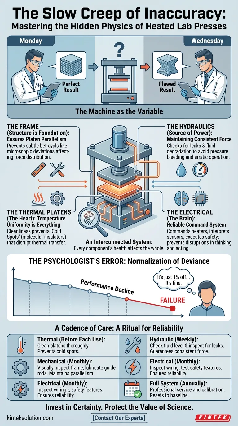 Медленное сползание неточности: освоение скрытой физики нагреваемых лабораторных прессов Визуальное руководство