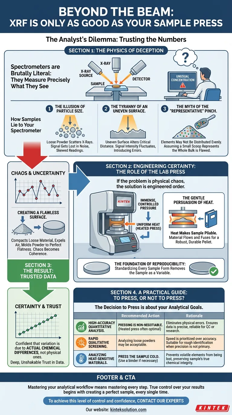 Au-delà du faisceau : pourquoi votre FRX ne vaut que par votre presse d'échantillons Guide Visuel