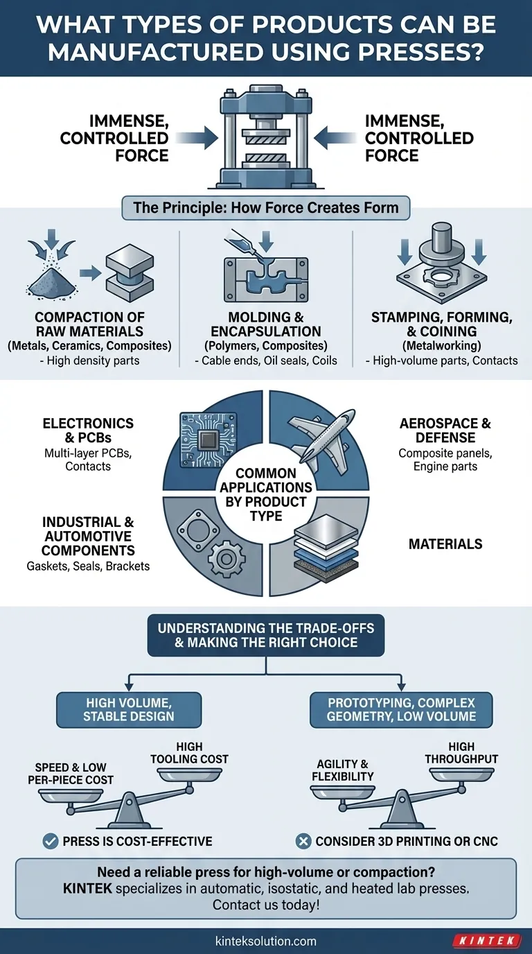 What types of products can be manufactured using presses? Discover Versatile Applications Across Industries Visual Guide