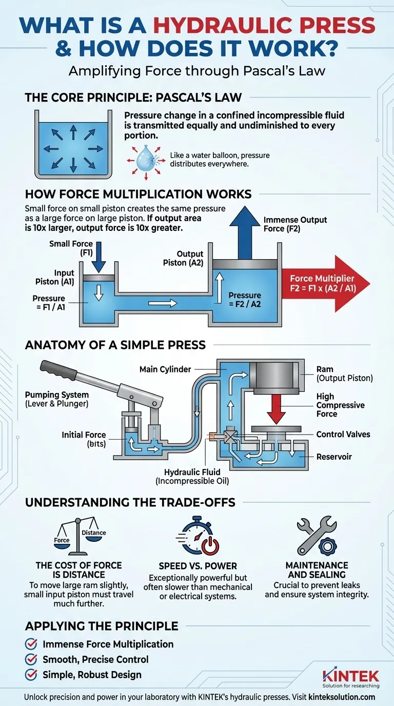 Was ist eine hydraulische Presse und wie funktioniert sie?Kraftmultiplikation mit dem Pascalschen Gesetz beherrschen Visuelle Anleitung