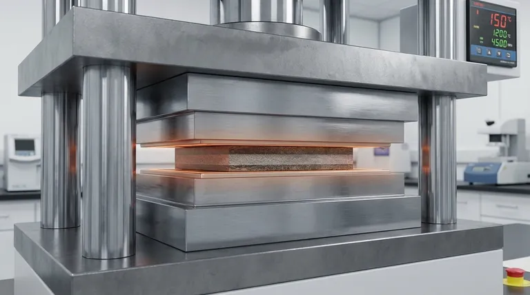 Quais são os requisitos estruturais para as vigas móveis e a placa de prensagem a quente numa prensa a quente de laboratório?Assegurar a precisão e a segurança no seu laboratório