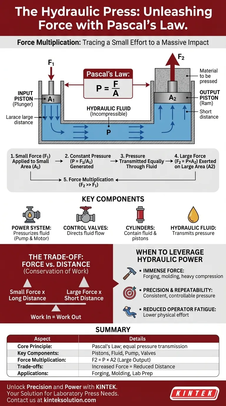 Nach welchem Grundprinzip funktioniert eine hydraulische Presse?Das Pascalsche Gesetz für massive Kraft nutzen Visuelle Anleitung