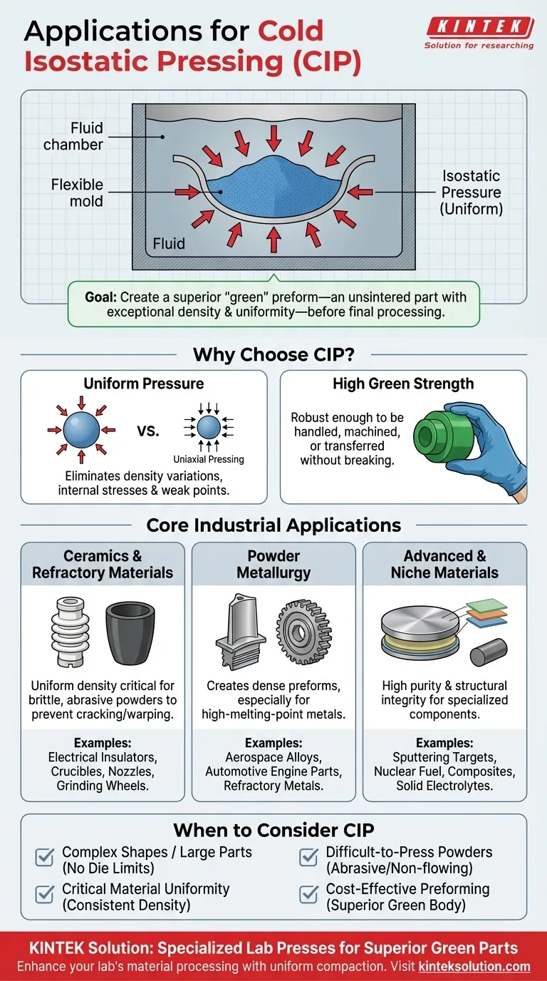 ما هي بعض الأمثلة على تطبيقات الكبس المتساوي الضغط على البارد؟تعزيز أداء المواد الخاصة بك مع الضغط الموحد دليل مرئي