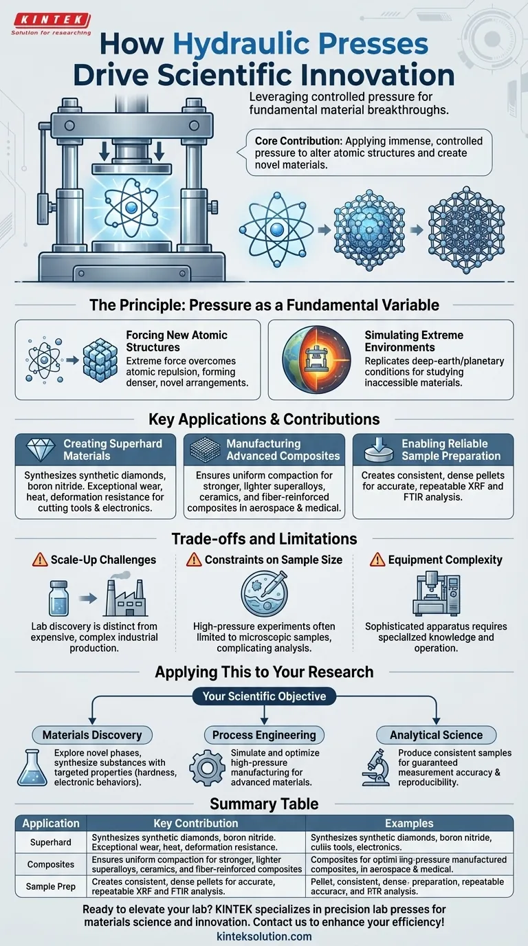 液压机如何促进科学创新？开启新材料，实现新突破 图解指南