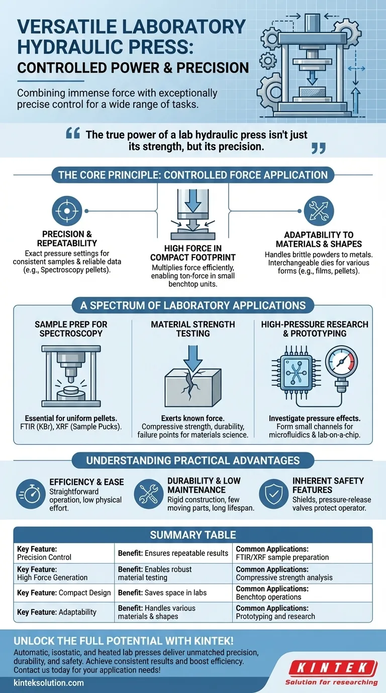 是什么让液压机成为实验室的多功能设备？精度和效率的关键 图解指南