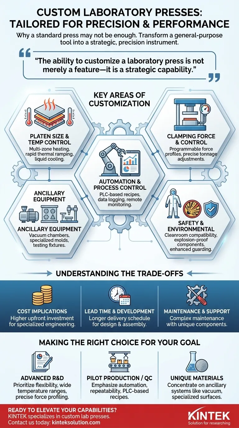 ラボプレスは、特定の顧客要件に合わせてカスタマイズできますか？精度と効率のためにプレスをカスタマイズする ビジュアルガイド