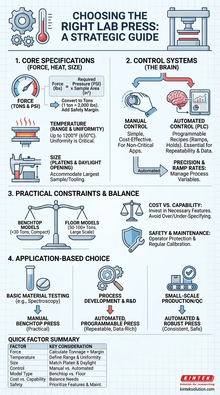 What factors should be considered when purchasing a lab press? Ensure Optimal Performance for Your Lab Visual Guide
