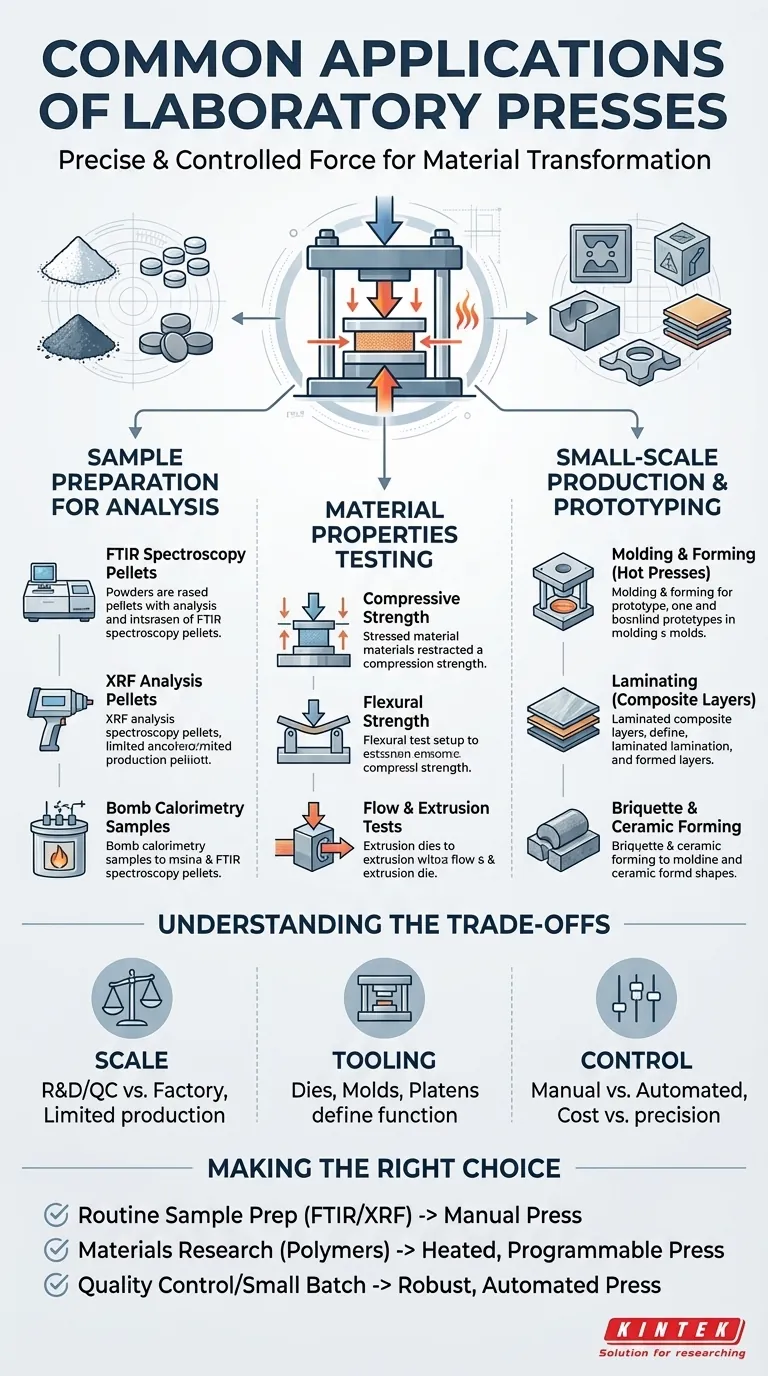 实验室压片机有哪些常见应用？用精密工具提升您的实验室效率 图解指南