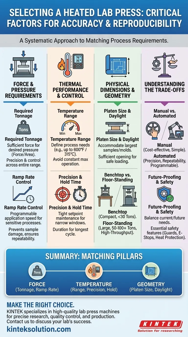 选择加热式实验室压机时应考虑哪些因素？通过正确的选择优化您实验室的性能 图解指南