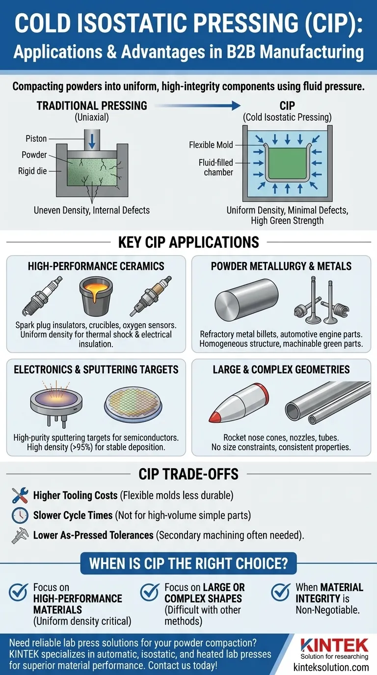 What are some common applications of cold isostatic pressing? Unlock High-Performance Material Integrity Visual Guide