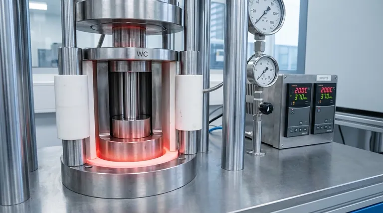 모든 전고체 배터리 스택의 열간 압착에 텅스텐 카바이드(WC) 다이가 필요한 이유는 무엇인가요? 실행 가능한 밀집도를 보장합니다.