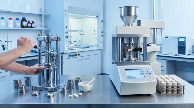 手動および自動XRFペレットプレスを決定する際に考慮すべき主な要因は何ですか?ラボの効率を最適化する