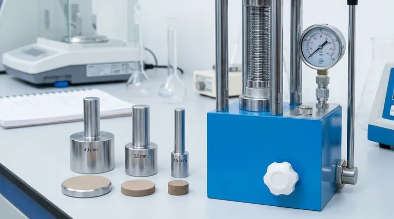 Quali diametri di utensili di pressatura sono disponibili per le presse idrauliche manuali per pellet? Scegli la dimensione giusta per XRF e FTIR