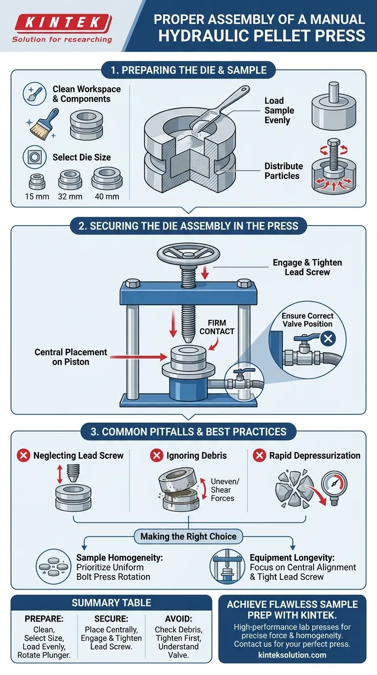 Come dovrebbe essere assemblata una pressa idraulica manuale per pellet prima dell'uso? Una guida passo passo per pellet perfetti Guida Visiva