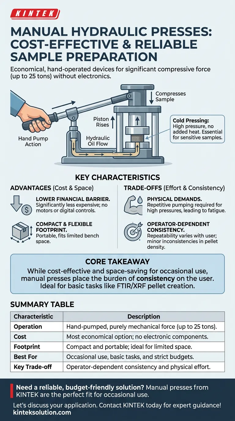 Quali sono le caratteristiche principali delle presse idrauliche manuali? Una guida economica per la preparazione di campioni di laboratorio Guida Visiva