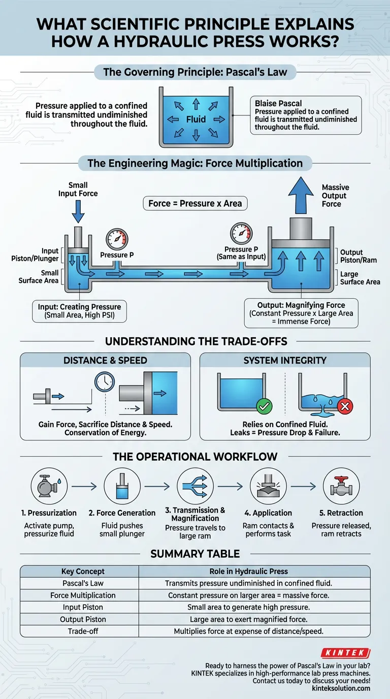 油圧プレスがどのように機能するかを説明する科学的原理は何ですか？パスカルの原理の力を解き放ちましょう ビジュアルガイド