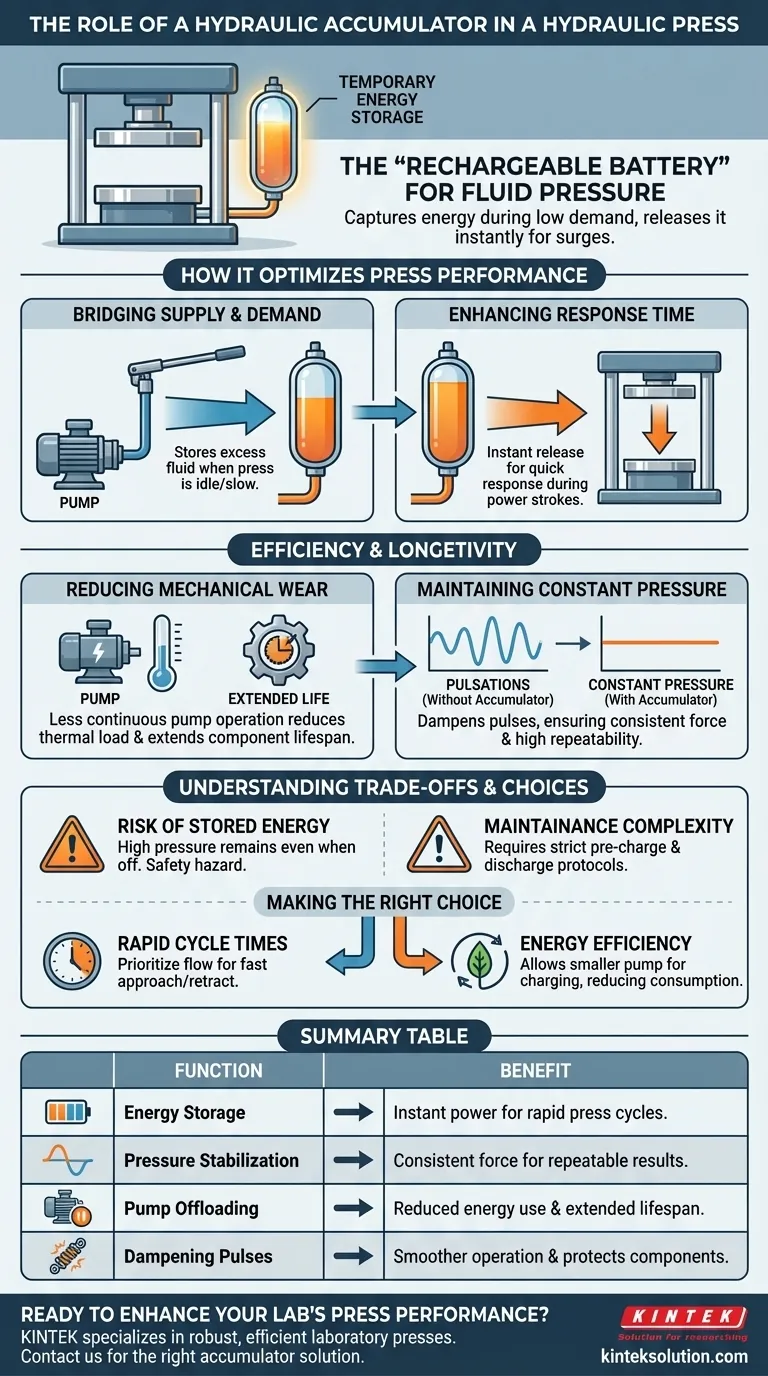 Qual è il ruolo di un accumulatore idraulico in una pressa idraulica? Aumenta le prestazioni e l'efficienza Guida Visiva