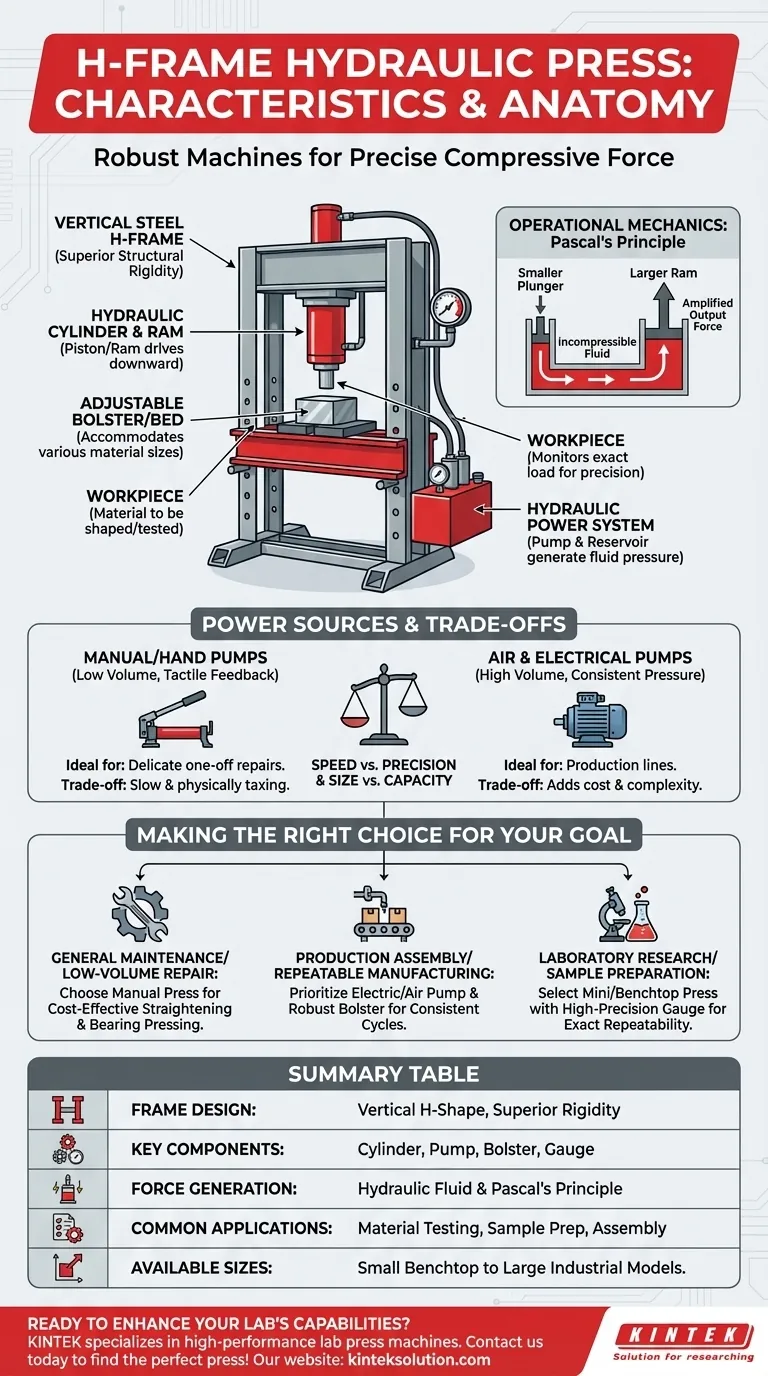 H型油圧プレスの特徴とは？ラボのパワー、精度、汎用性 ビジュアルガイド