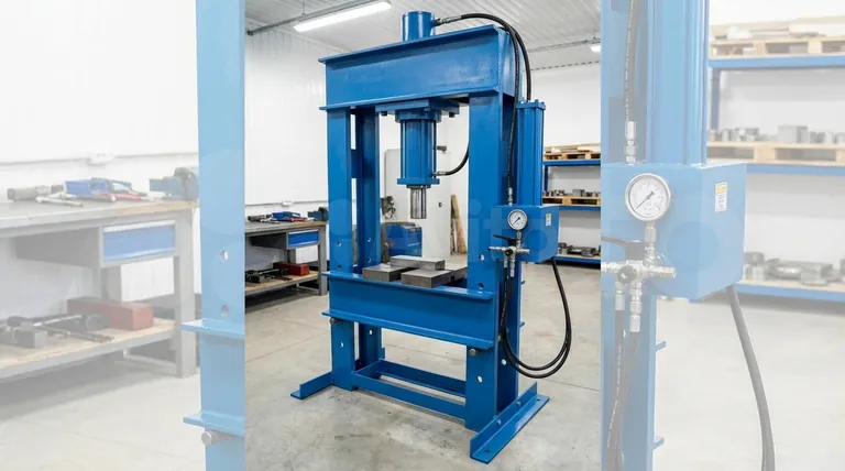 H型油圧プレスの特徴とは?ラボのパワー、精度、汎用性