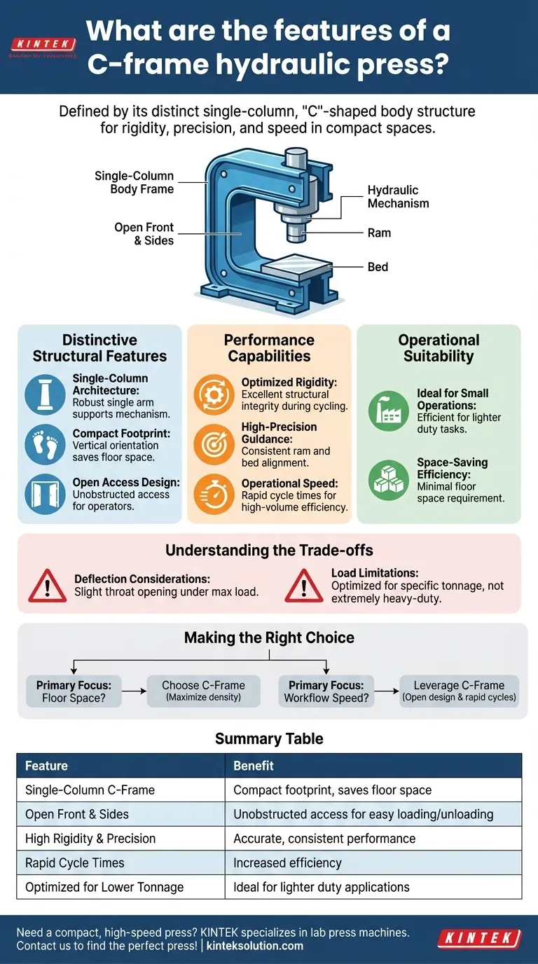 C型油圧プレスの特徴は何ですか？ 限られたスペースで効率を最大化する ビジュアルガイド
