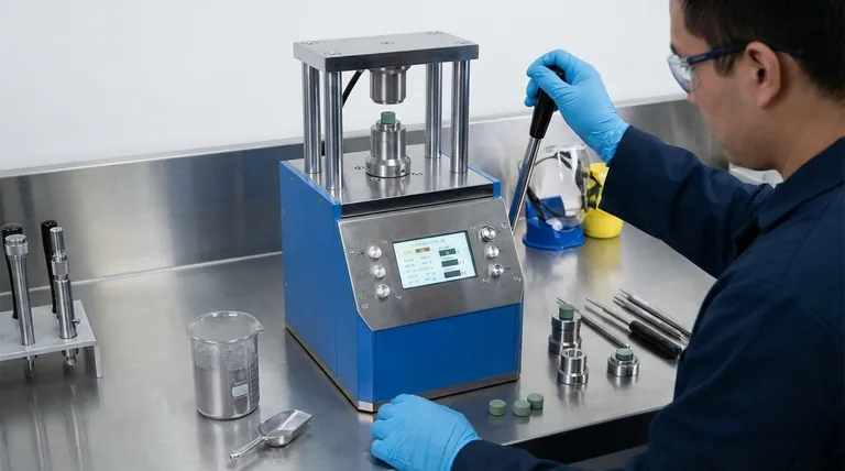 Come viene utilizzata una pressa idraulica per la compattazione delle polveri? Creare pellet verdi densi e uniformi per la sinterizzazione