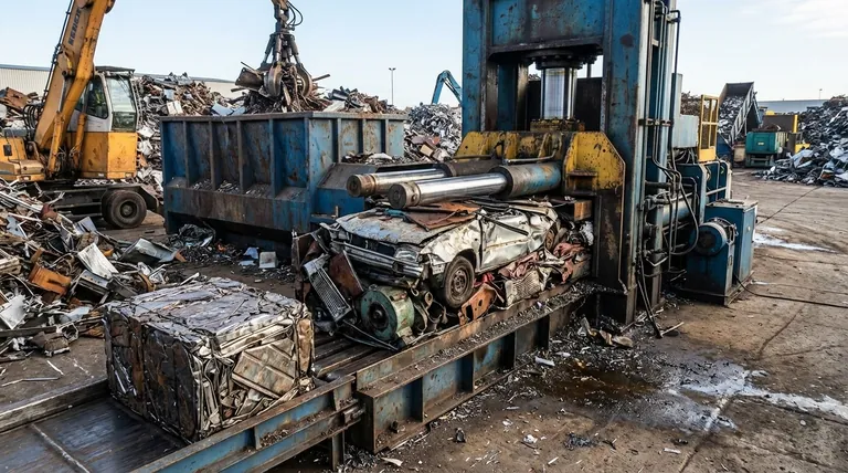 Qual è la funzione di una pressa idraulica per balle di rottami? Trasforma i rifiuti metallici caotici in un bene commerciabile