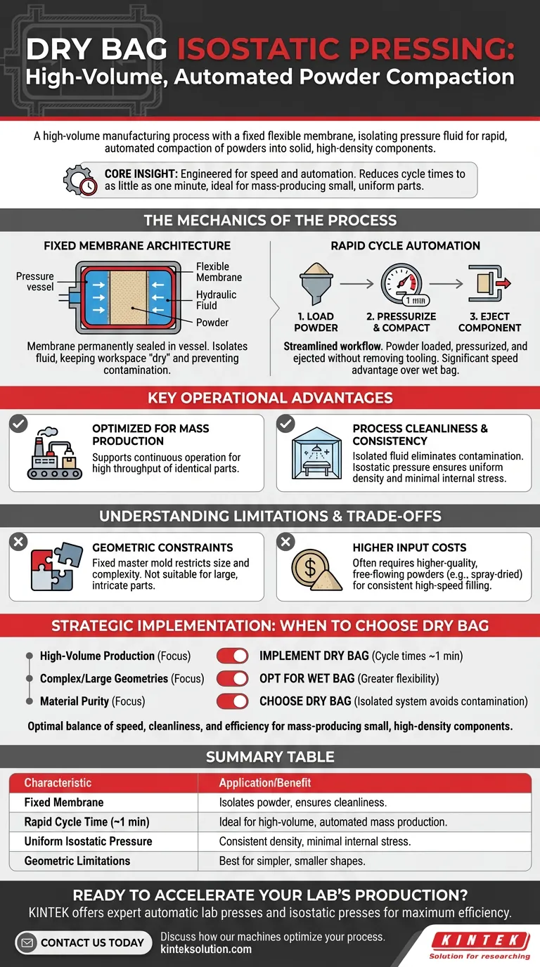 Quais são as características e aplicações da prensagem isostática de saco seco? Otimizar a produção de alto volume Guia Visual