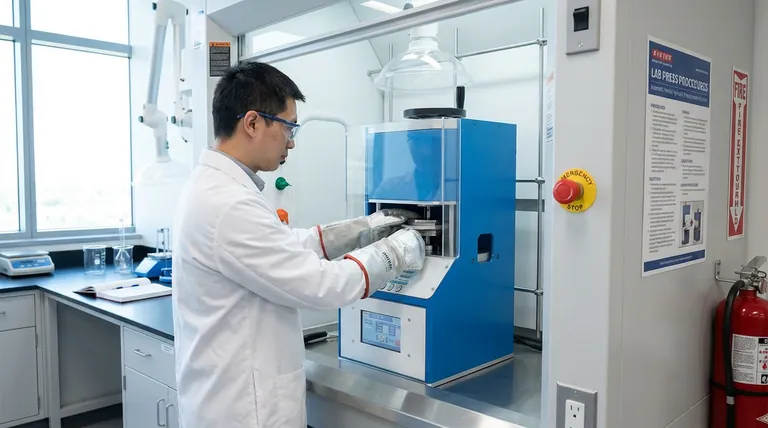 ما هي احتياطات السلامة التي ينبغي اتخاذها عند استخدام مكبس مختبري ساخن؟ نصائح أساسية للتشغيل الآمن