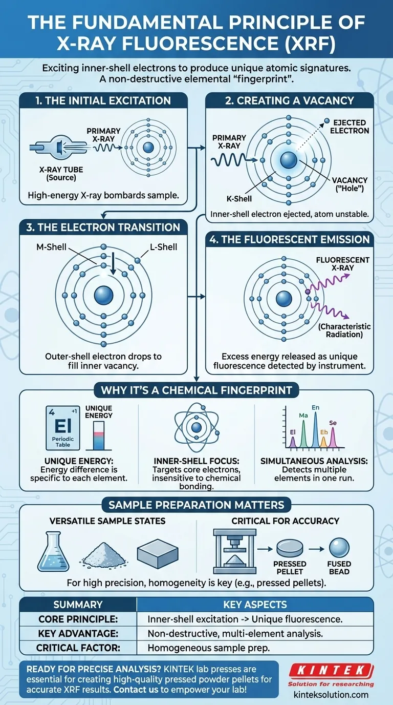 XRFプロセスの基本原理は何ですか？原子の指紋による元素分析の解明 ビジュアルガイド
