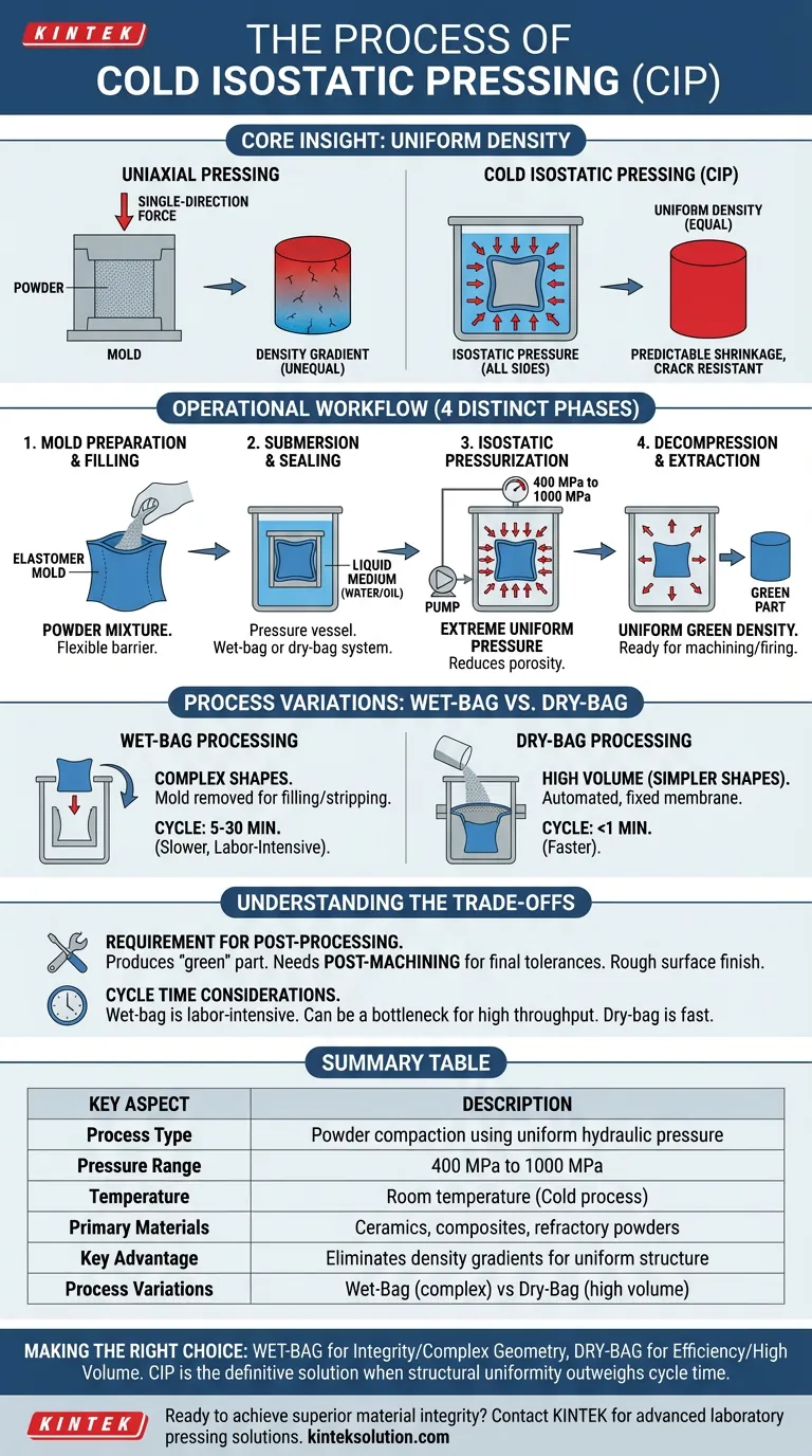 コールド等方圧間接法（CIP）のプロセスとは？複雑な部品の均一な密度を実現 ビジュアルガイド