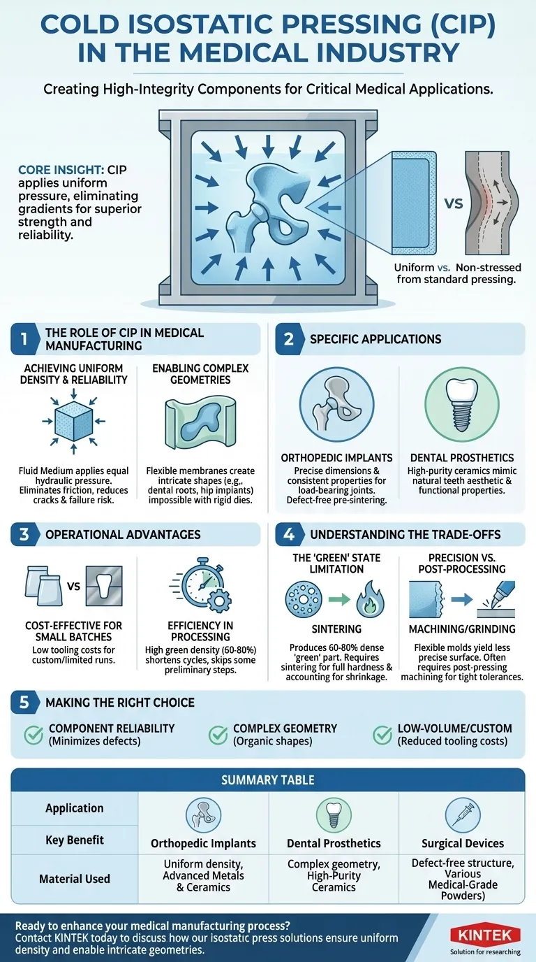 コールドアイソスタティックプレス（CIP）は医療業界でどのように応用されていますか？高信頼性の医療部品を作成する ビジュアルガイド