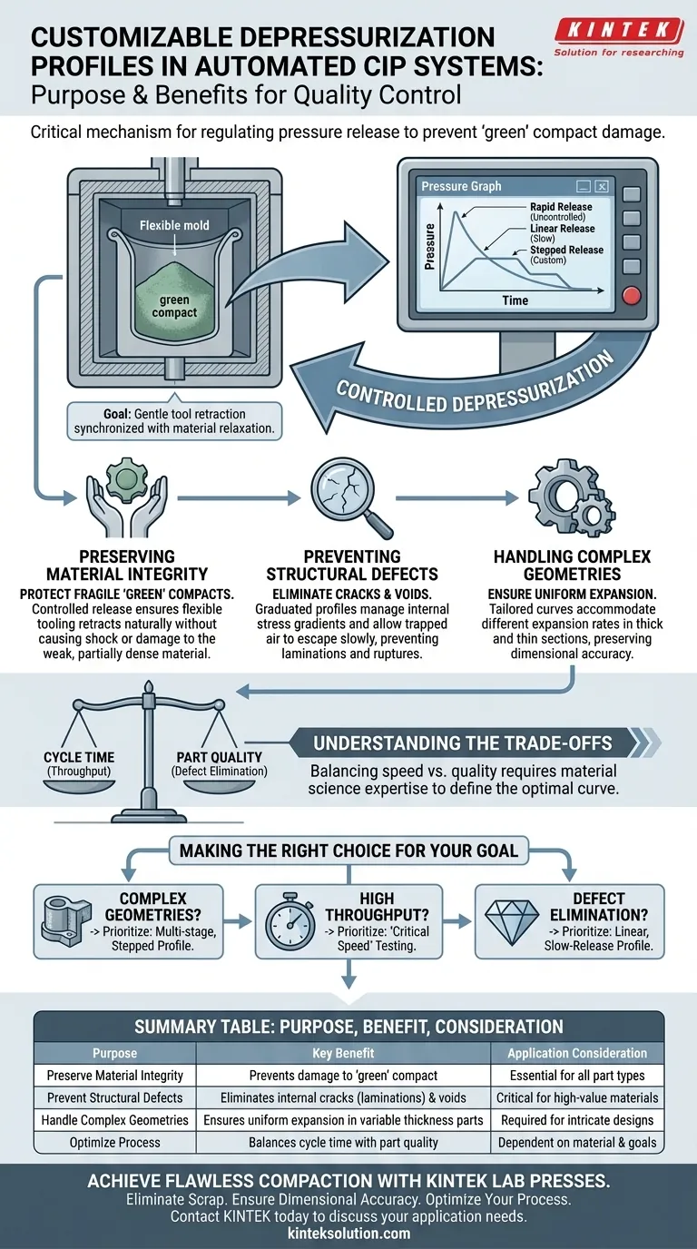 Qual è lo scopo dei profili di depressurizzazione personalizzabili nei sistemi CIP automatizzati? Prevenire crepe e difetti Guida Visiva