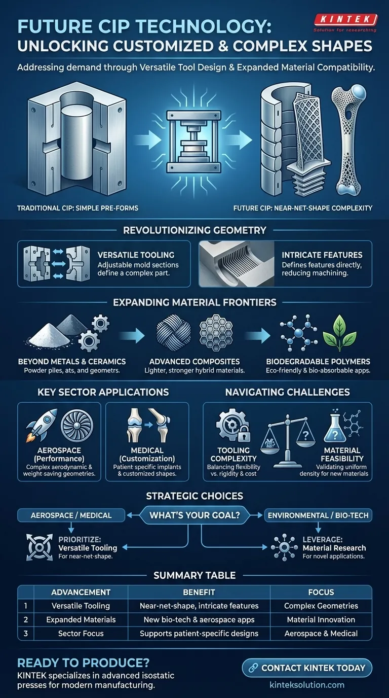 将来のCIP技術は、カスタマイズされた複雑な形状の需要にどのように対応すると予想されますか？ ビジュアルガイド
