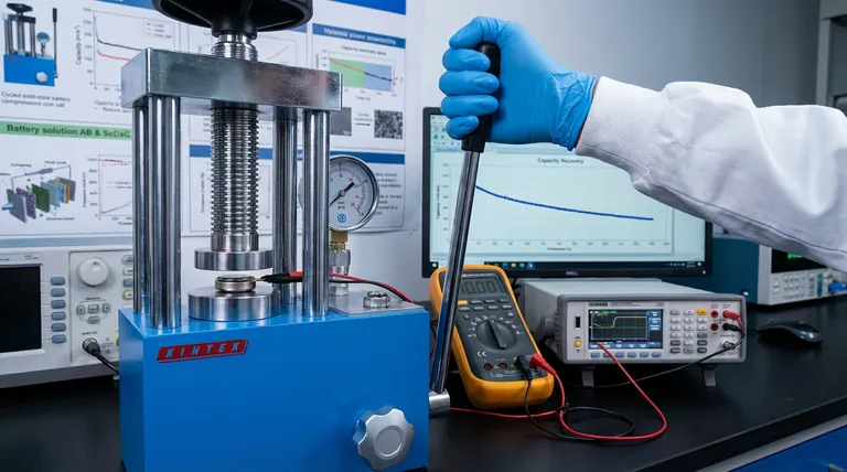 Come può la riapplicazione della pressione diagnosticare il guasto delle batterie allo stato solido? Un test di verità meccanico per l'analisi dei guasti